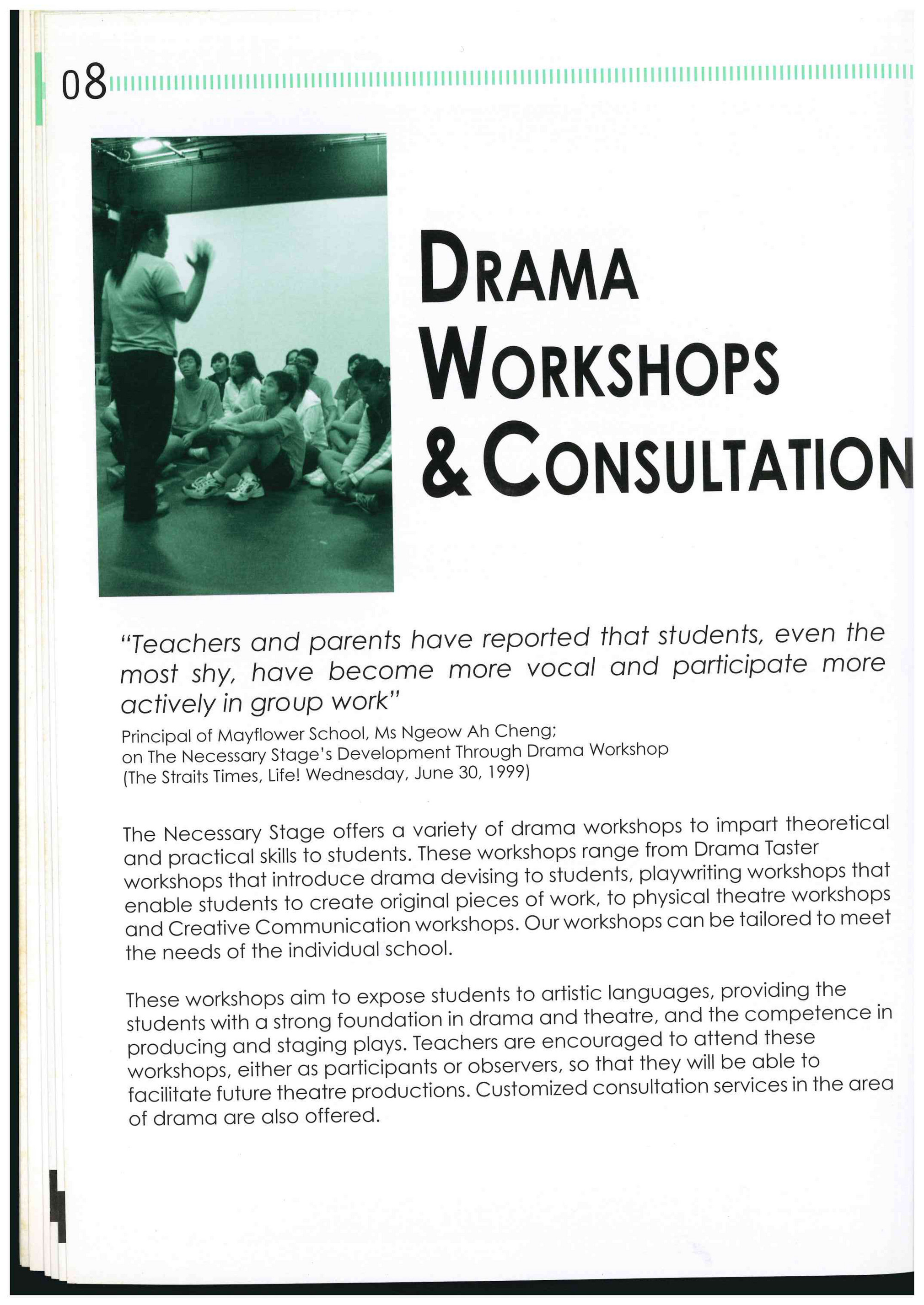 The Necessary Stage Ws200811 Theatre For Youth And Community 2008 Programme Page 12 13 Created With Publitas Com