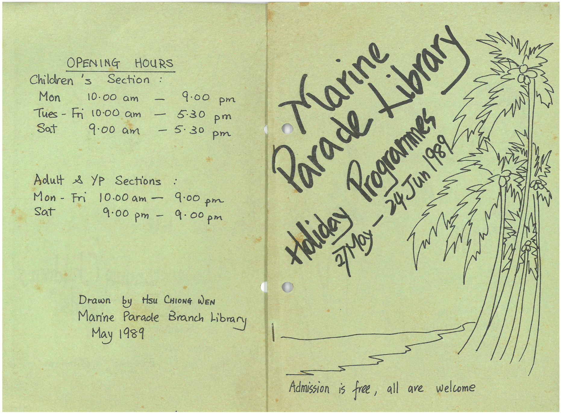 The Necessary Stage 198904 Lanterns Never Go Out Flyer Page 1