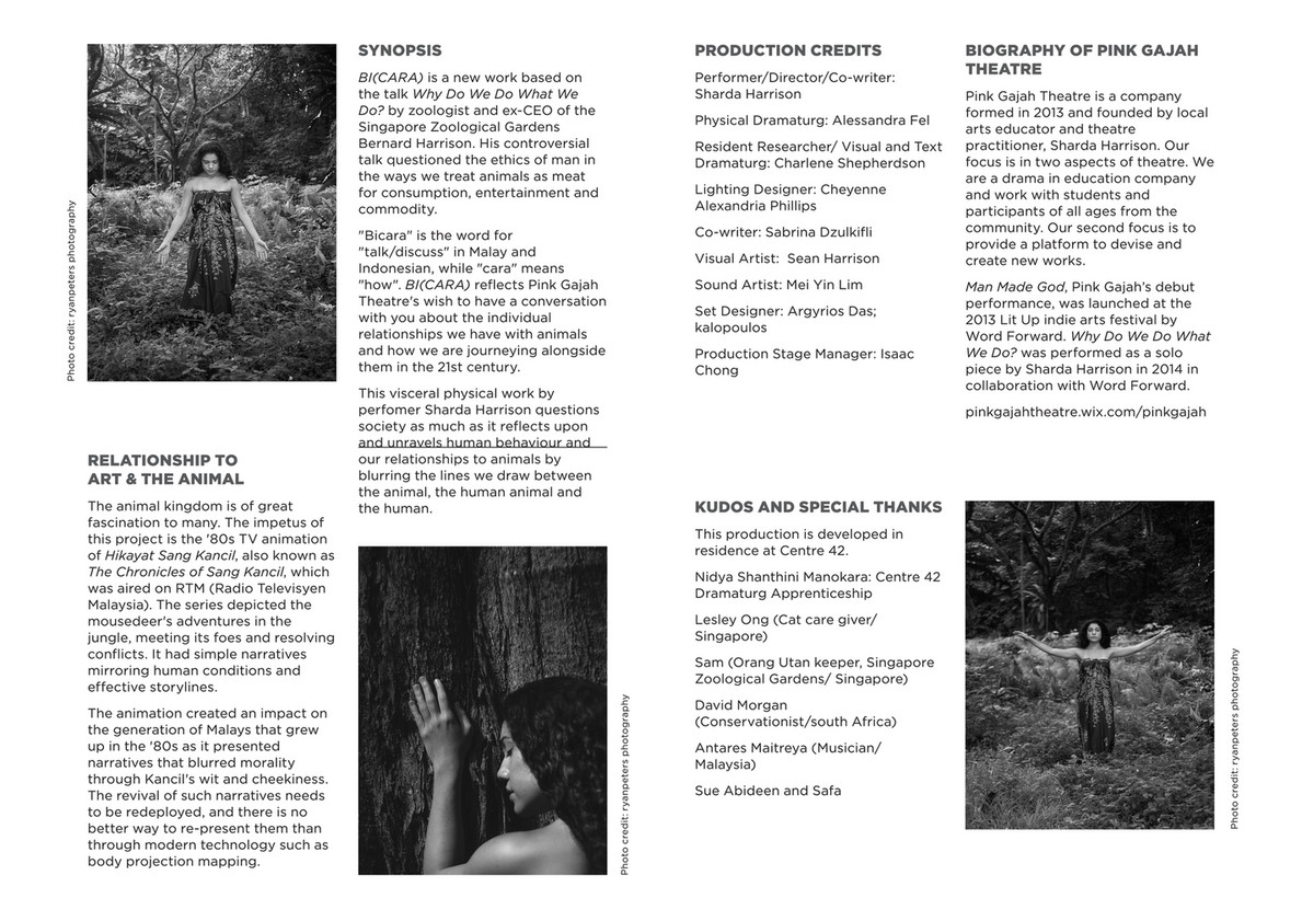 The Necessary Stage Fest201601 M1 Singapore Fringe Festival Art The Animal Programme Leaflet Page 31 Created With Publitas Com