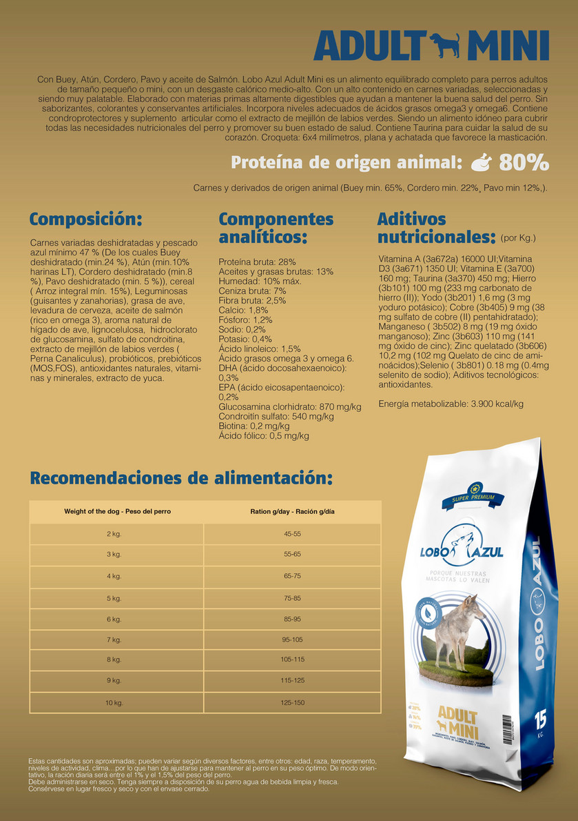 Aceite de salmón para perros 【Lobo Azul】