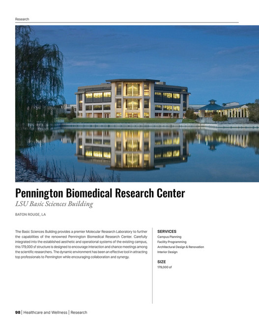 WHLC Architecture - WHLC Healthcare and Wellness Brochure - Page 98-99 ...