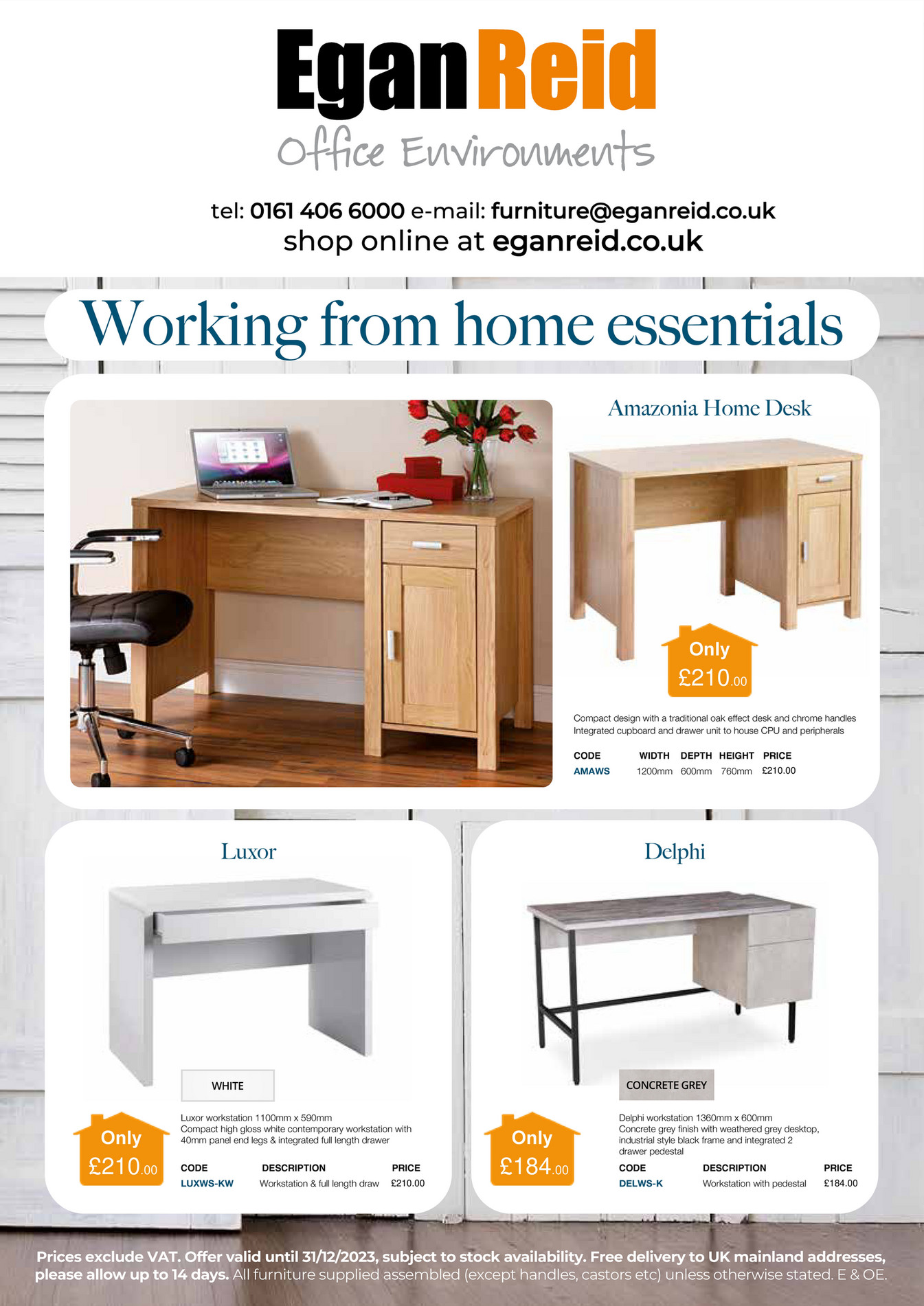 Egan Reid - Work at Home - Home office furniture - Page 1