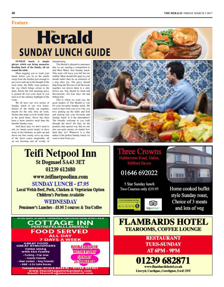 Herald Newspapers Plc Pembrokeshire Herald Issue 192 Page 42