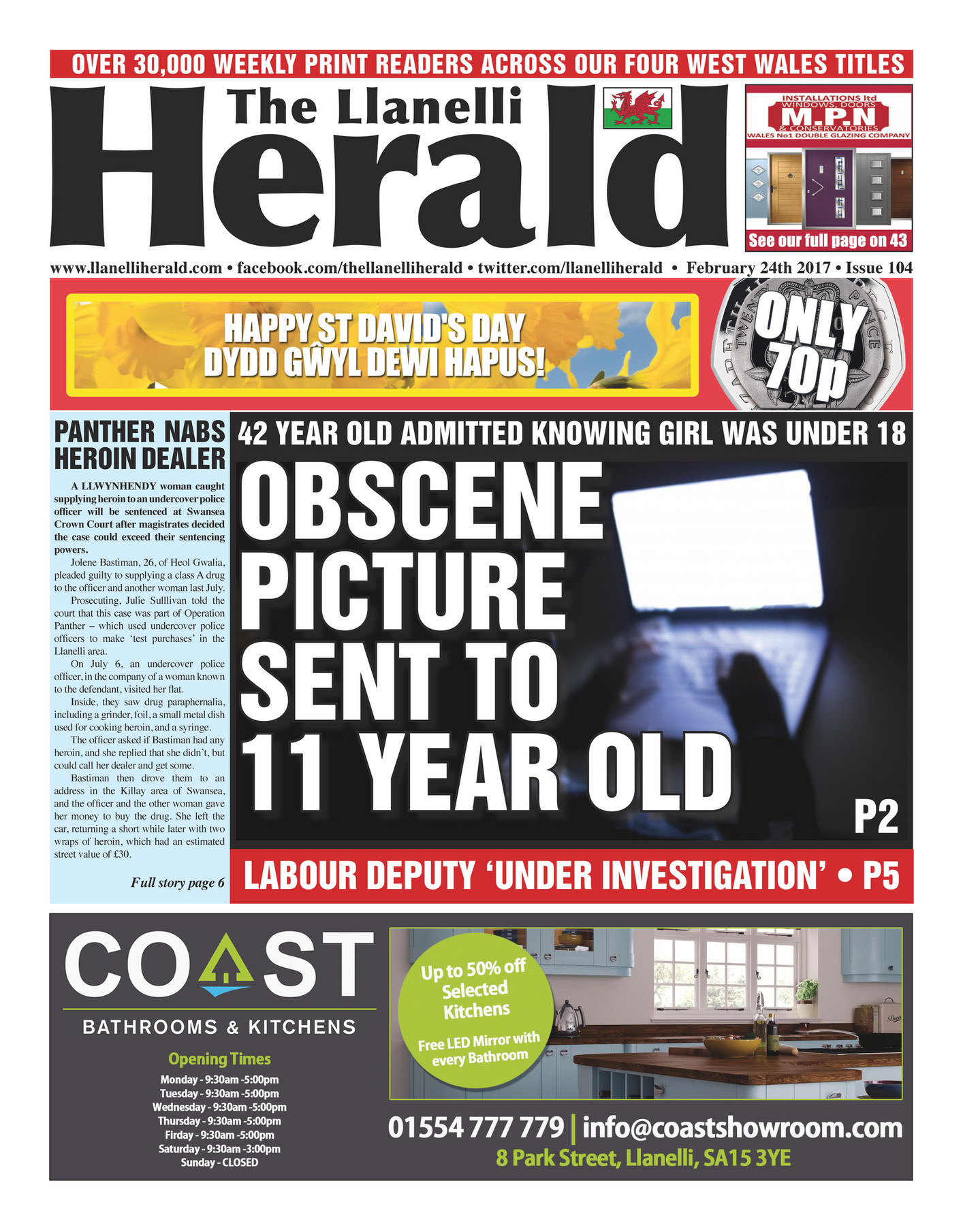 Herald Newspapers PLC - Llanelli Herald (Issue 104) - Page 1 - Created ...