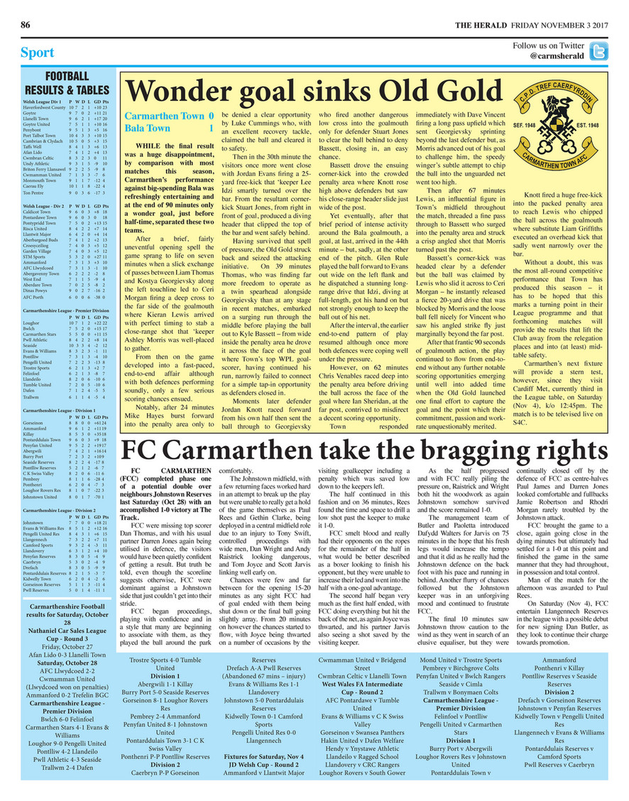 Herald Newspapers Plc Carmarthenshire Herald Issue 140 Page