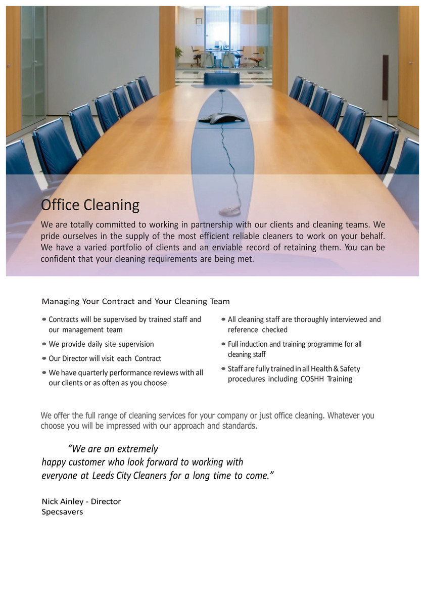 Office Cleaning Leeds Reliable Commercial Cleaners Professional And Reliable