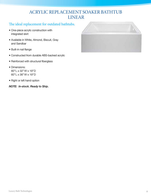 Luxury Bath Technologies Product Guide Page 89 Created with
