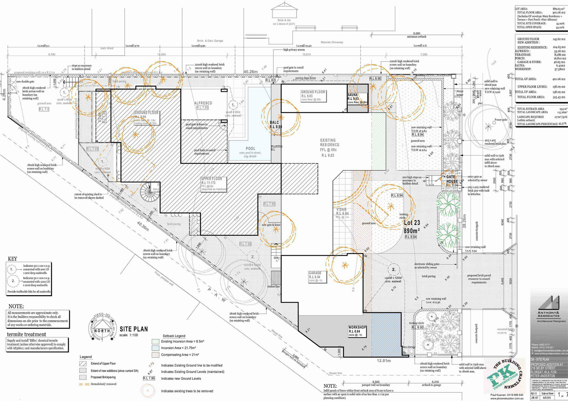 Abel Property 219 Selby Street FLOREAT Building Plans Page 1