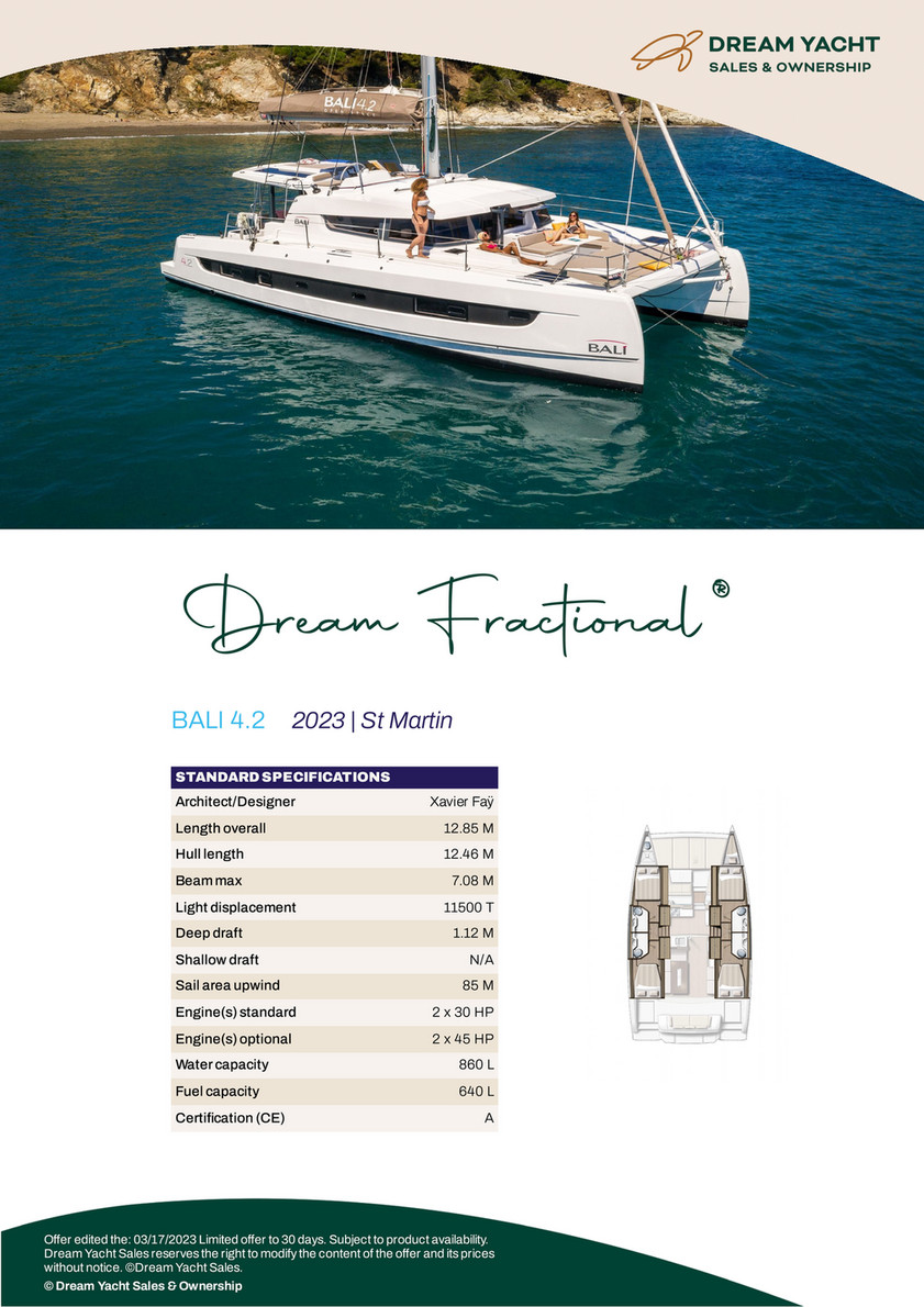 Dream Yacht Charter - Offer-fractional-bali-4.2-Business_ENG_2023 - Page 1  - Created with Publitas.com