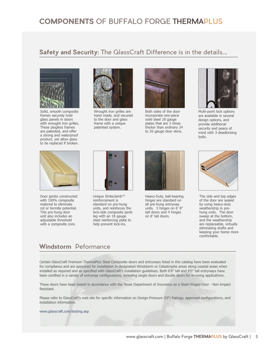 Glasscraft Thermaplus Catalog Page 1