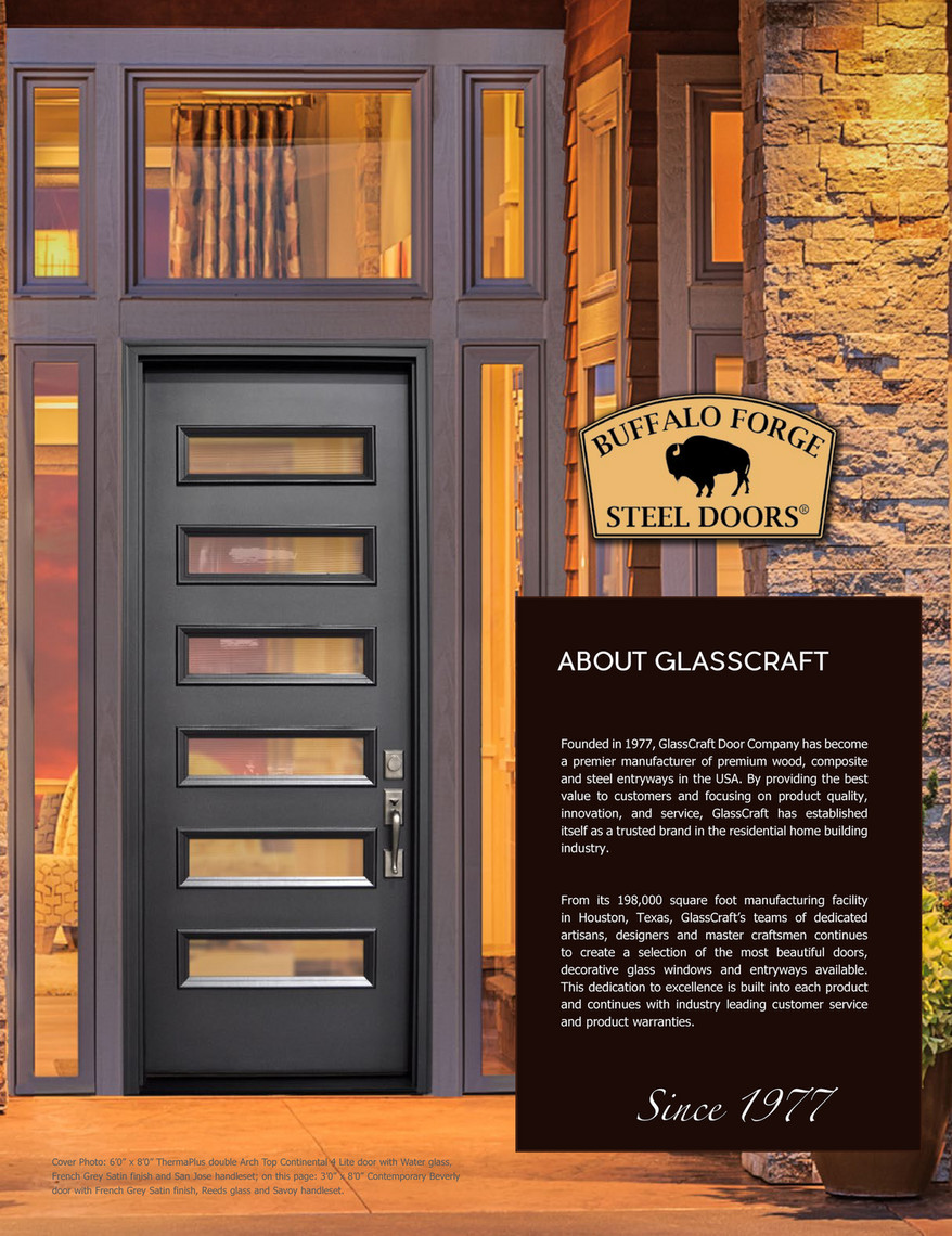 Glasscraft Thermaplus Catalog 2018 Page 1