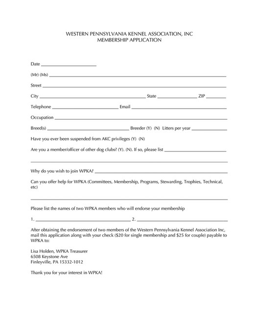 Atlantis Technologies LLC - Membership Form - WPKA - Page 1