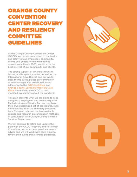 Orange County Convention Center OCCC COVID19 Recovery and Resiliency