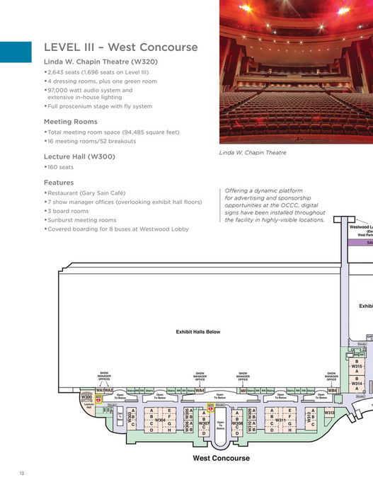 Orange County Convention Center - OCCC West Building Floor Plan Book ...