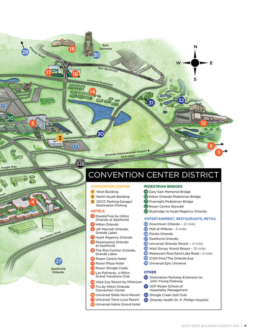 Orange County Convention Center - OCCC West Building Floor Plan Book ...