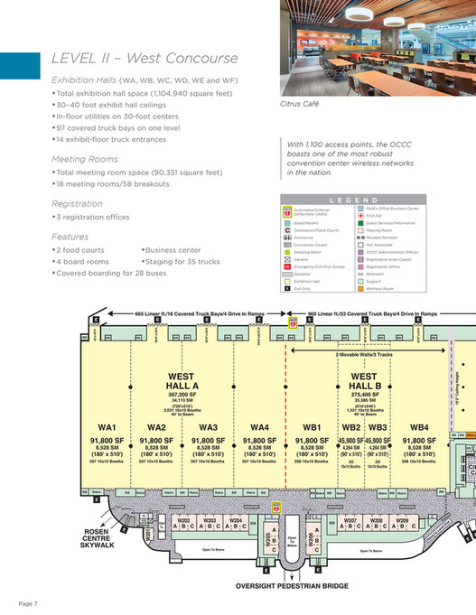 Orange County Convention Center - OCCC West Floor Plan Book - Page 10 ...