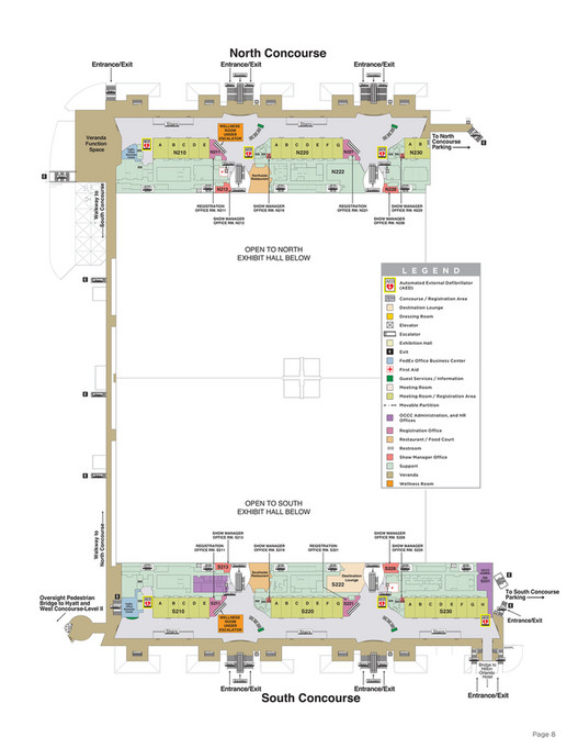 Orange County Convention Center - OCCC North-South Floor Plan Book ...