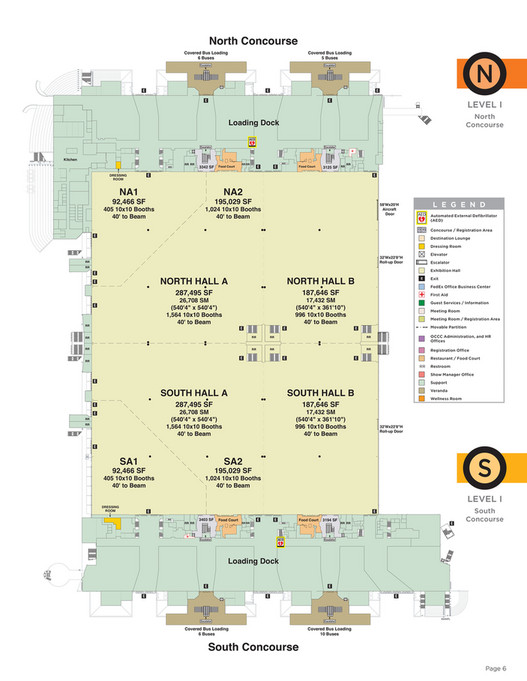 Orange County Convention Center - OCCC North-South Floor Plan Book ...