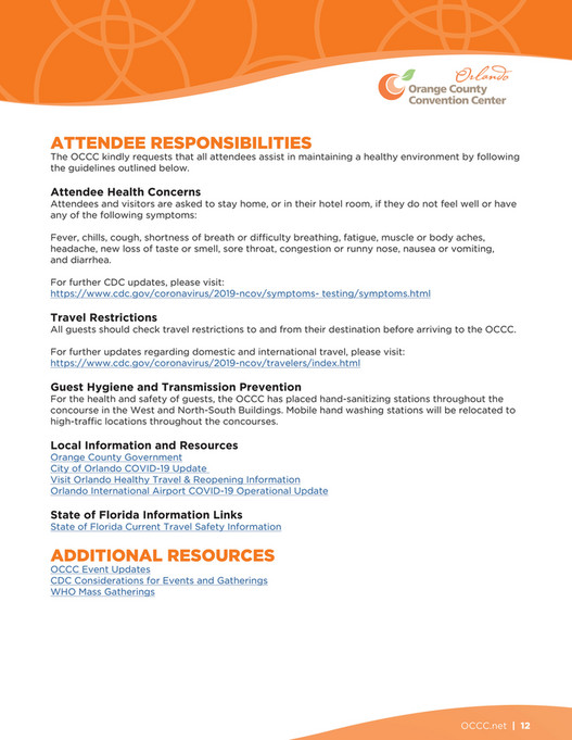 Occ Guidelines.pdf Orange County Convention Center - OCCC Operational Procedures and ...