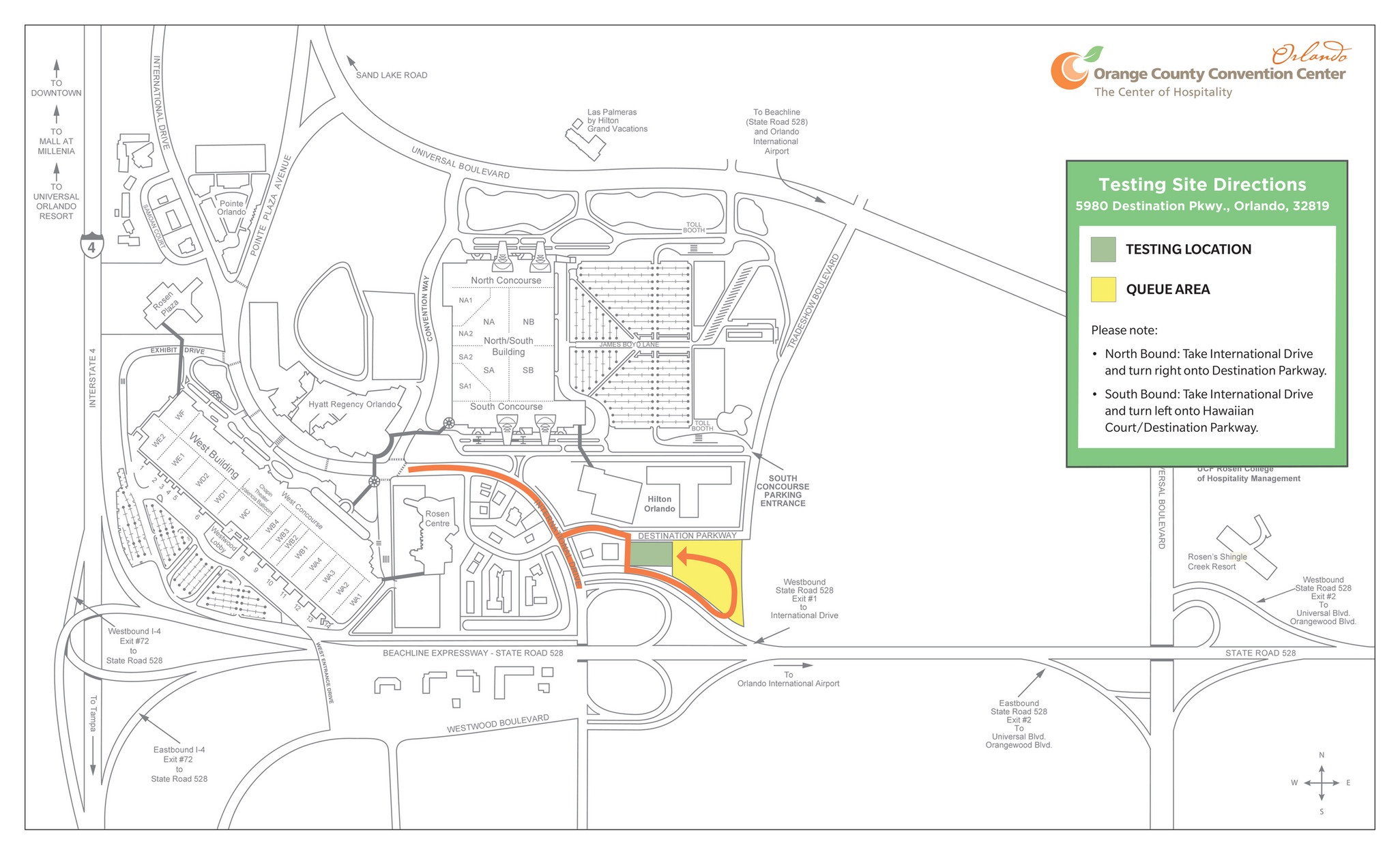 Orange County Convention Center - OCCC Testing Site Map - Page 1 ...