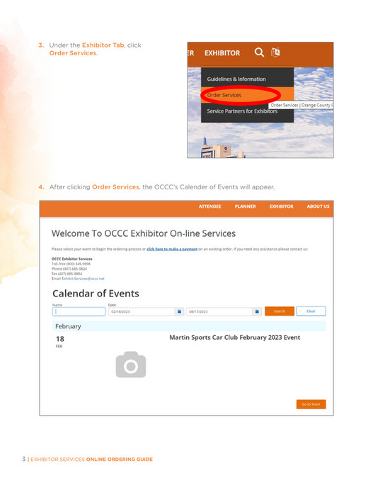 Orange County Convention Center Exhibitor Services Branded Online