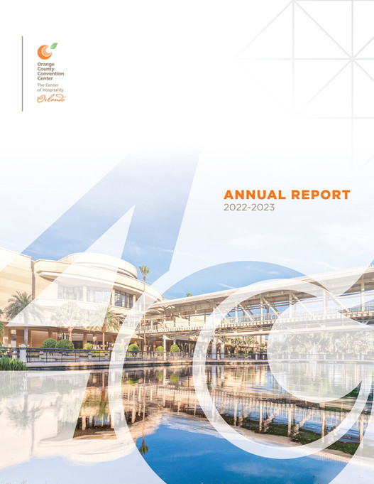 Orange County Convention Center 2022 2023 OCCC Annual Report Page 1 orange-county-convention-center-2022-2023-occc-annual-report-page-1