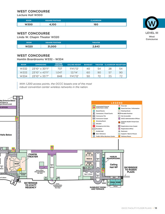 Orange County Convention Center - OCCC | Facility Floor Plans - Page 20-21