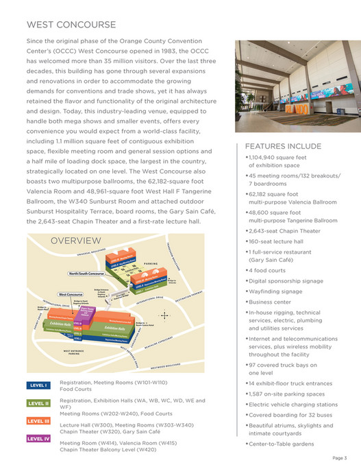 Orange County Convention Center - Facility Floor Plans - Page 6-7 ...