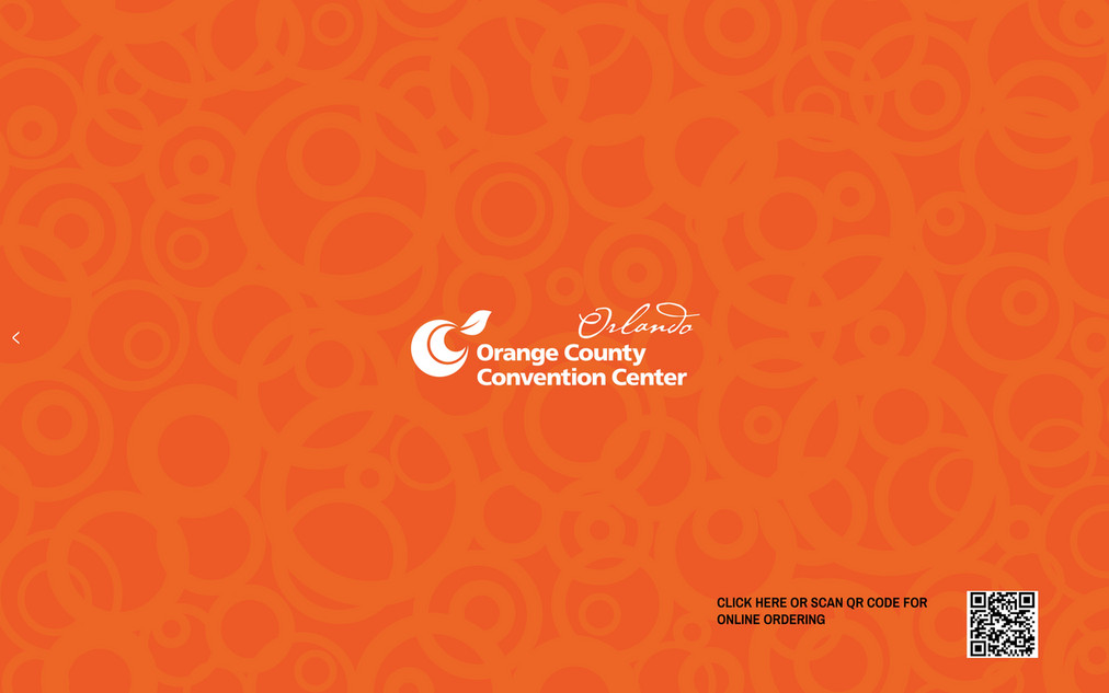 Orange County Convention Center Exhibitor Catering Menu Page 37