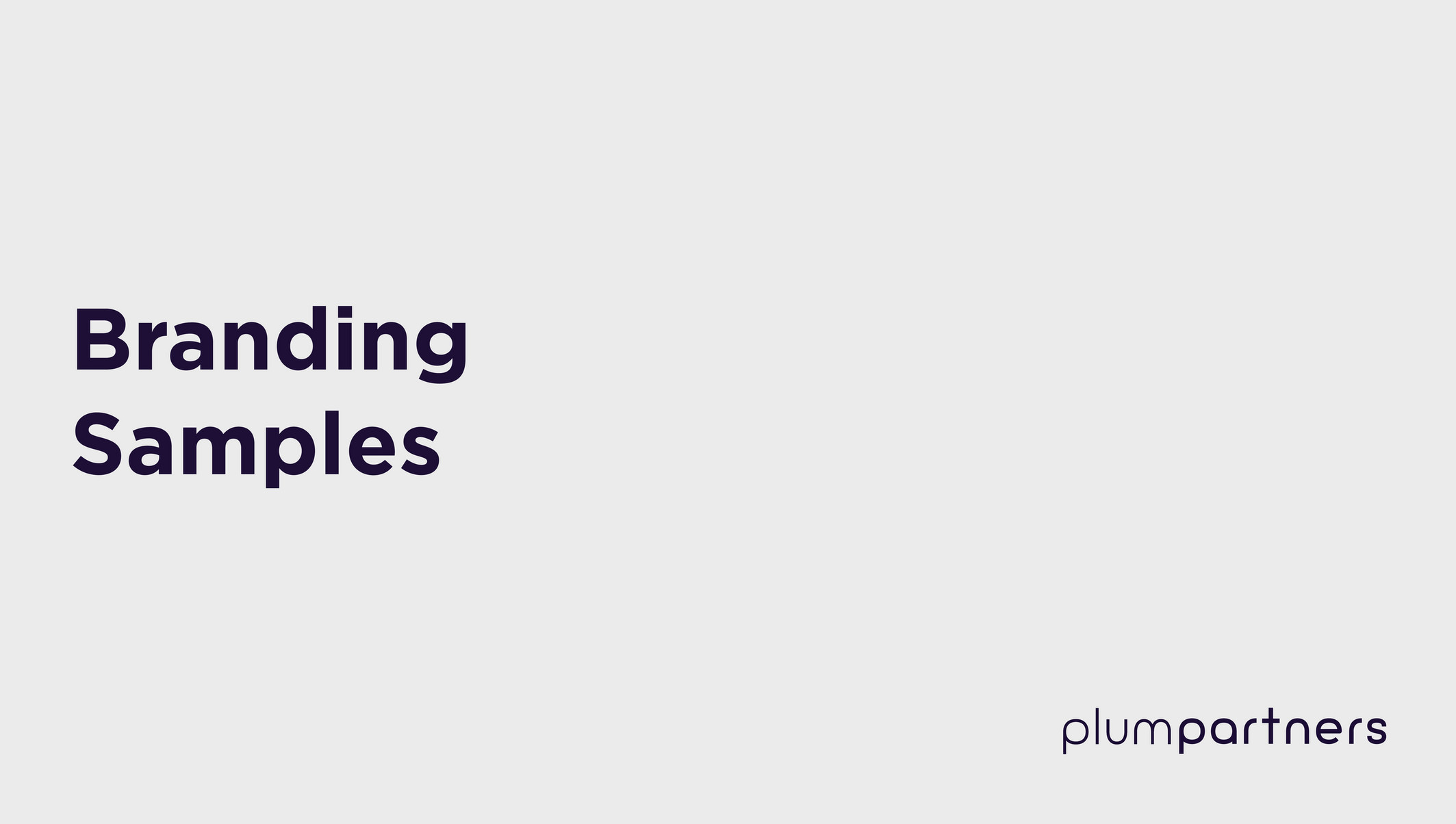 Plum Property Branding Samples Page 1 Created with