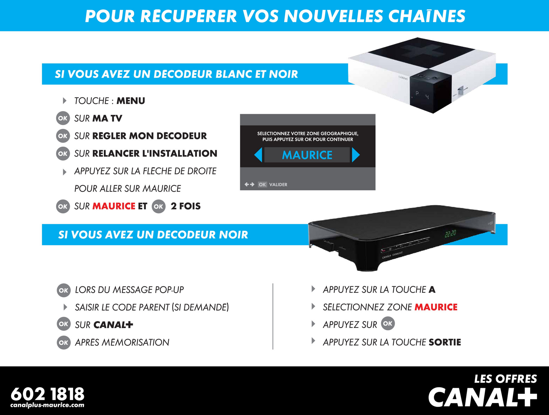 Canal+ Maurice - Etapes de mise a jour - Page 1 - Created with Publitas.com