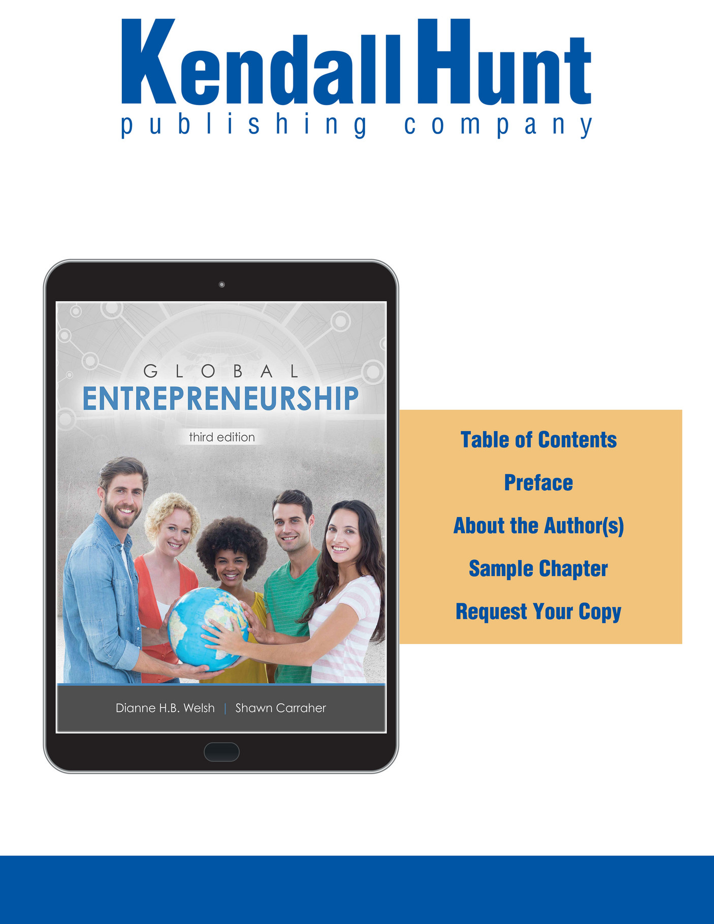 Kendall Hunt Publishing Global Entrepreneurship Exclusive Access