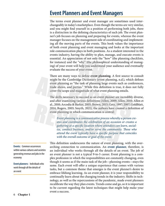 Event Planner Entails Kendall Hunt Publishing - Event Planning: Communicating Theory and ...