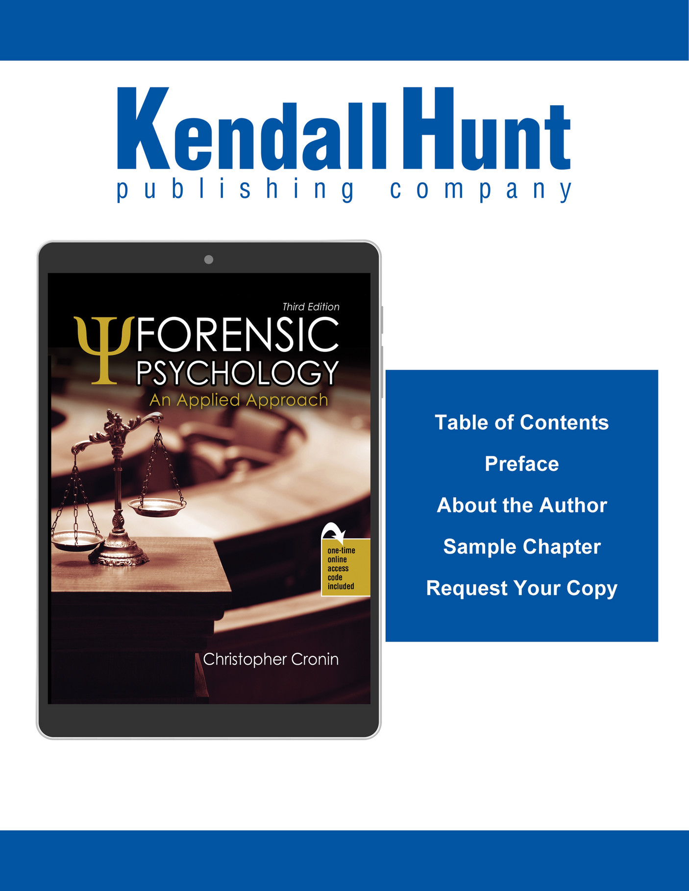 Kendall Hunt Publishing - Forensic Psychology: An Applied Approach ...