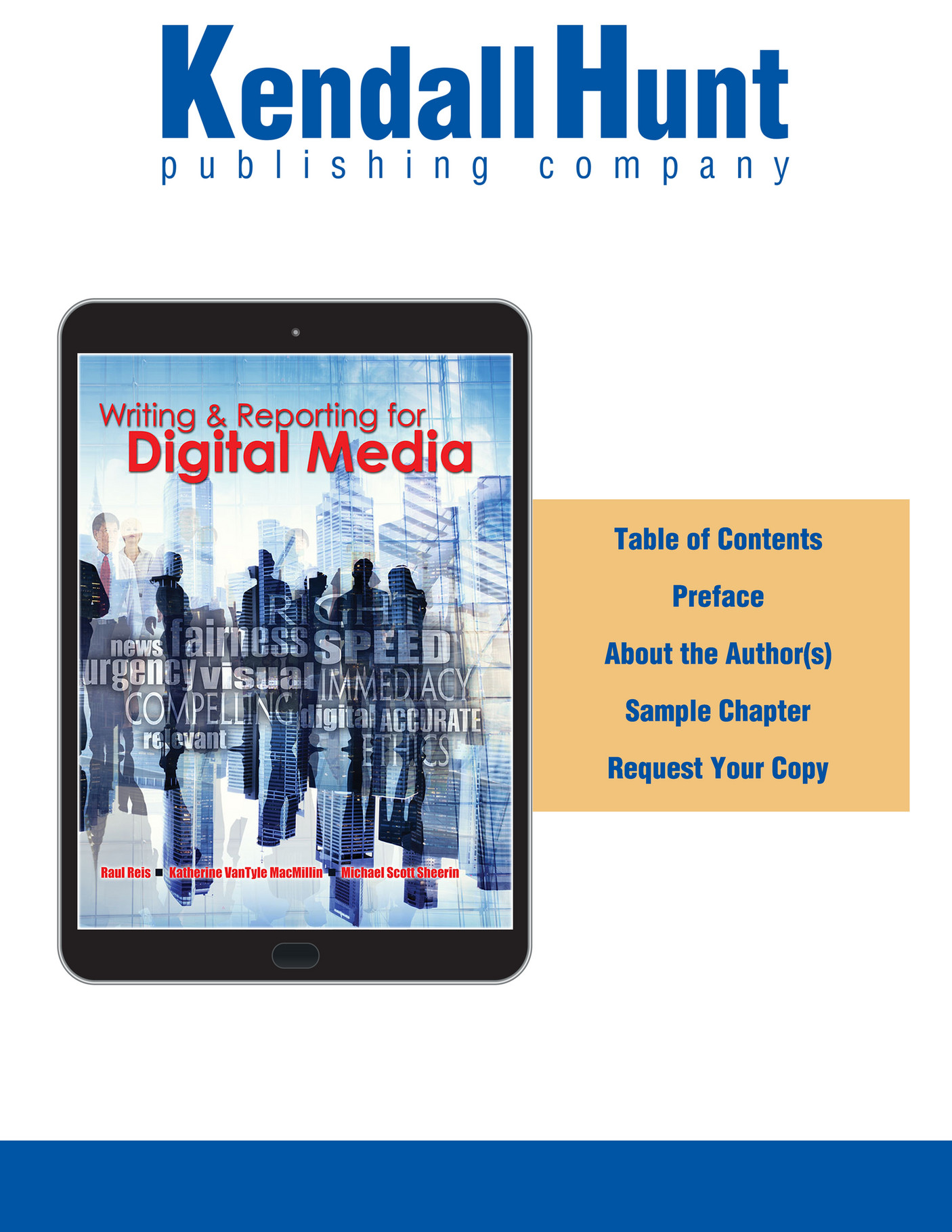 Kendall Hunt Publishing Writing and Reporting for Digital Media