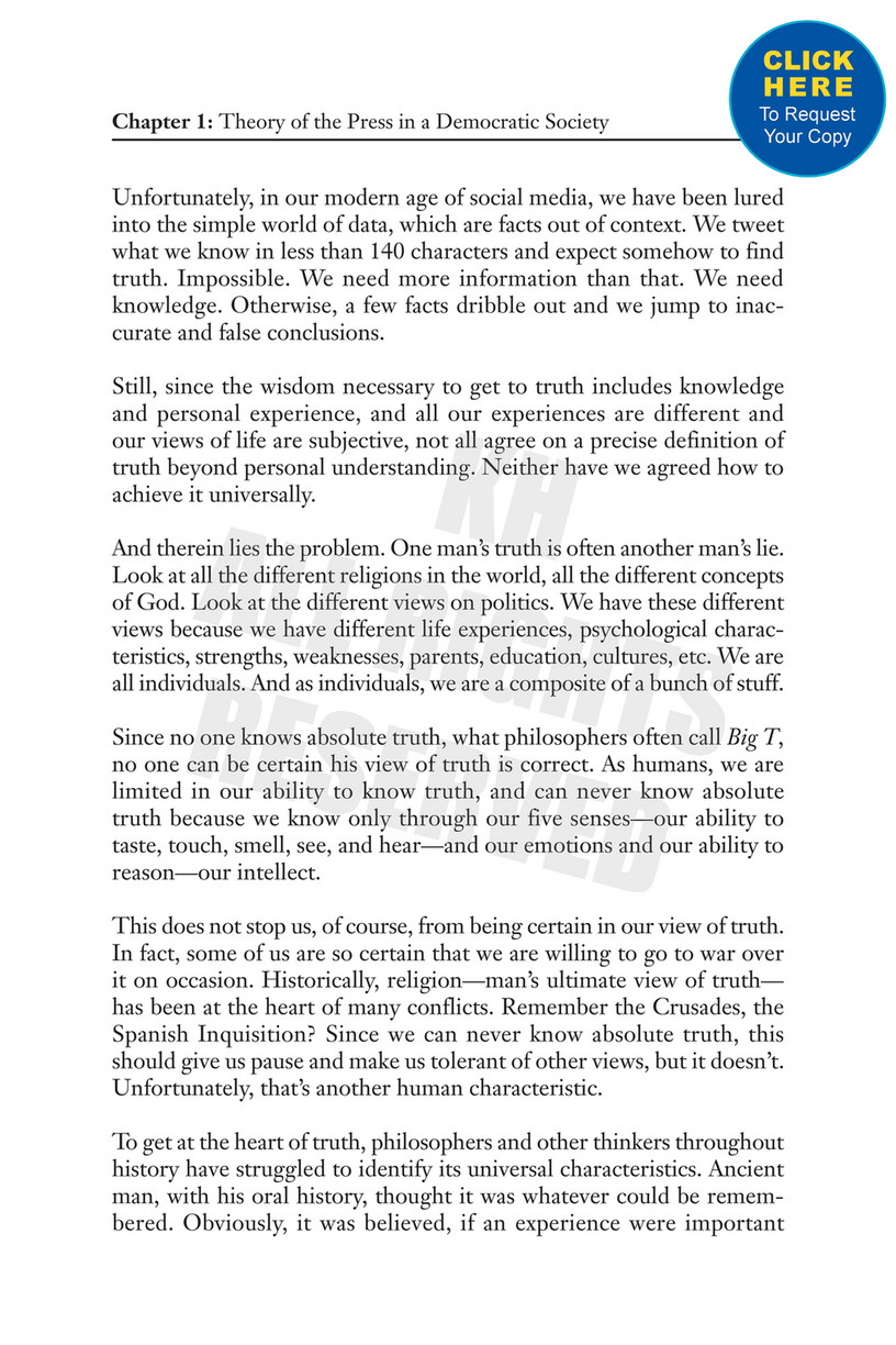 Kendall Hunt Publishing - The Journalist's Primer: A No-Nonsense Guide to  Getting and Reporting the News Exclusive Access - Page 16-17 - Created with  Publitas.com