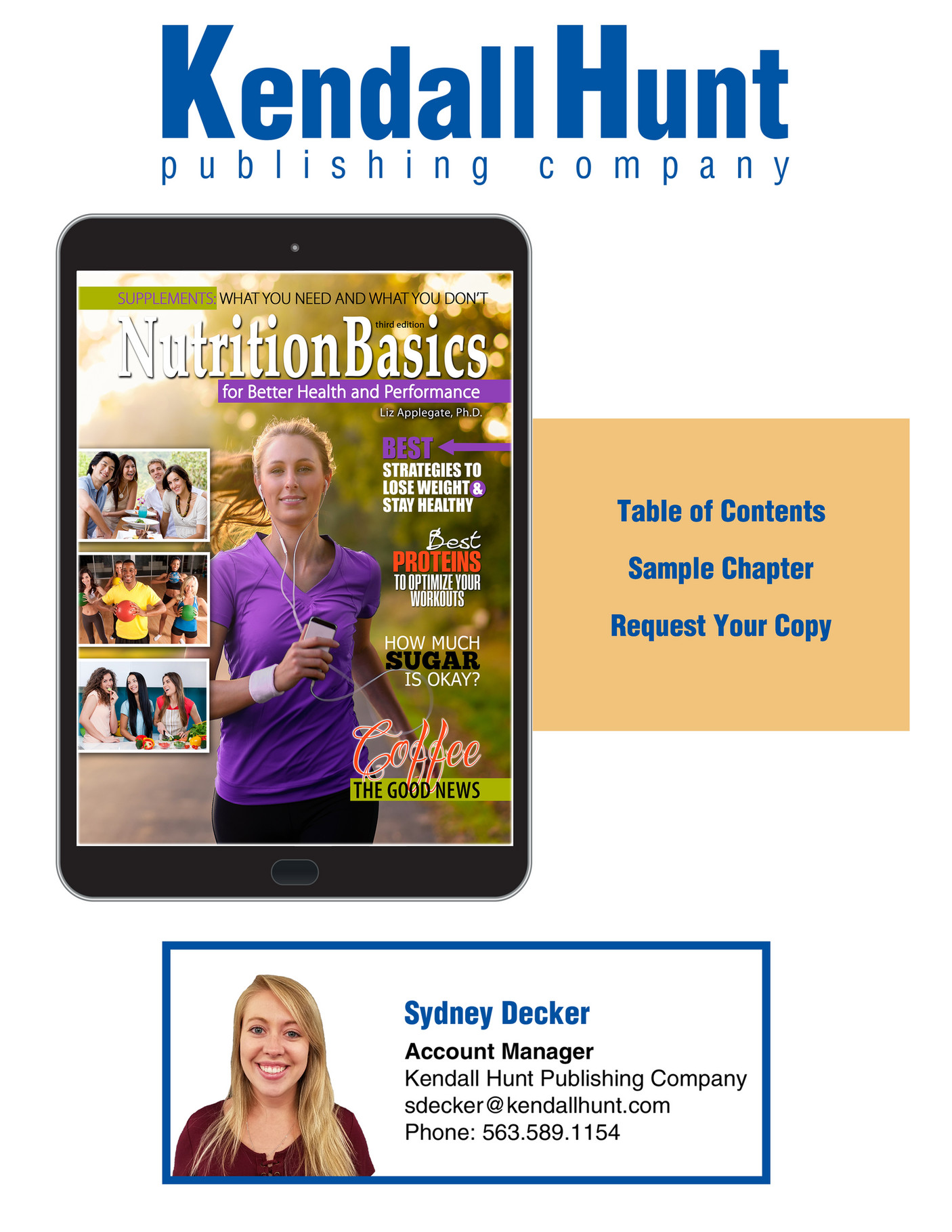 Kendall Hunt Publishing Nutrition Basics for Better Health and