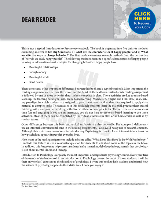 Kendall Hunt Publishing - Psychology for Everyday Life Exclusive Access ...