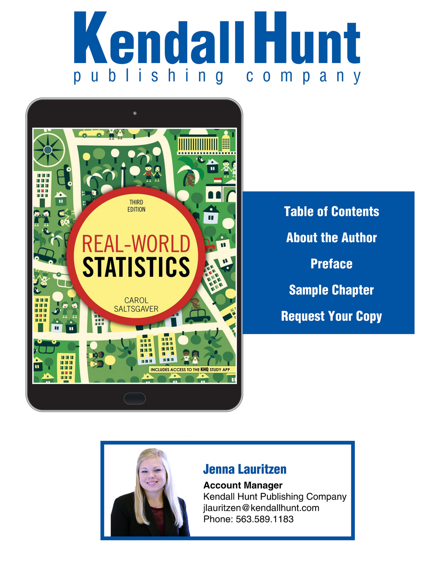 Kendall Hunt Publishing Real World Statistics Page 1 Created with
