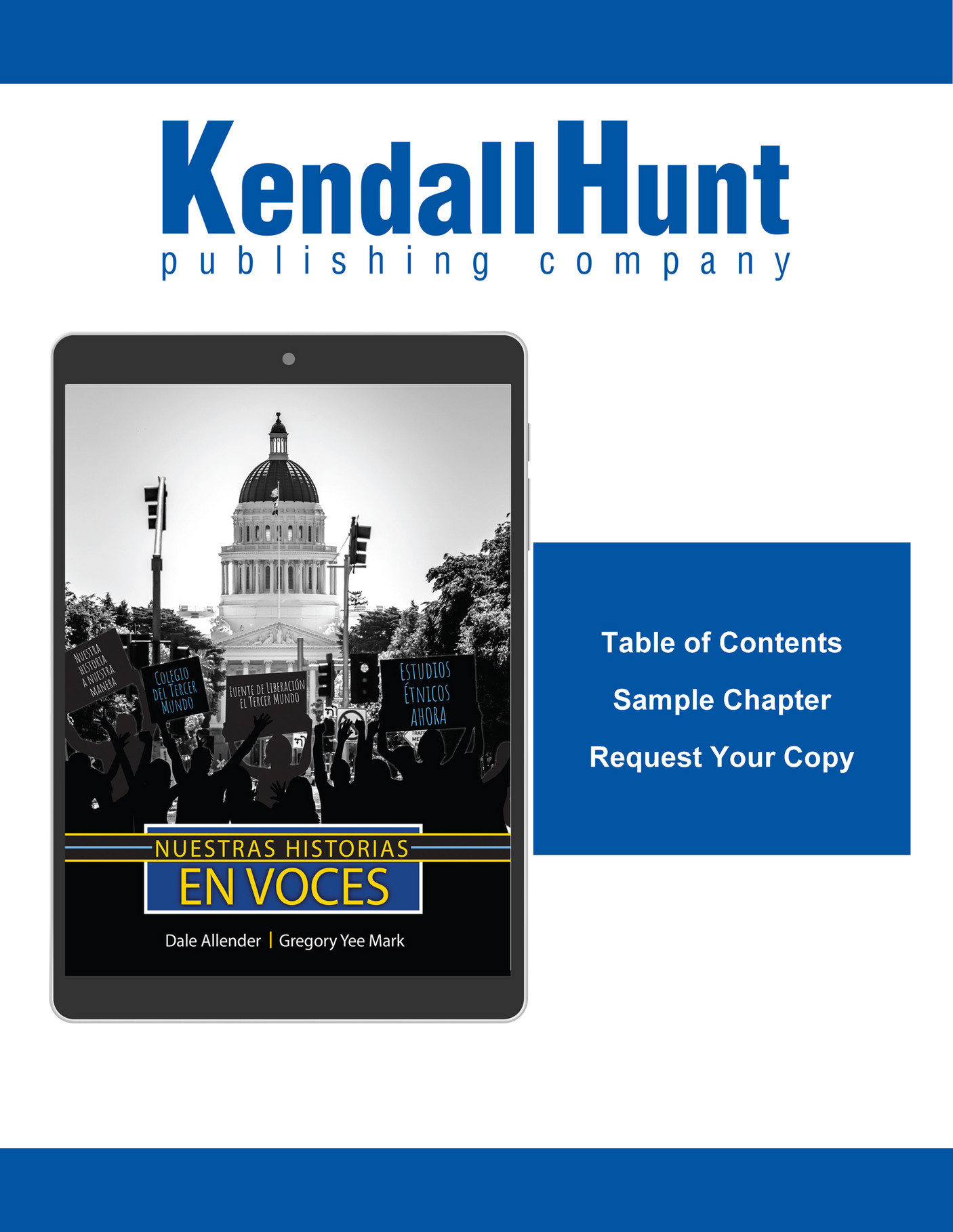 Kendall hunt publishing our stories in our voices with spanish