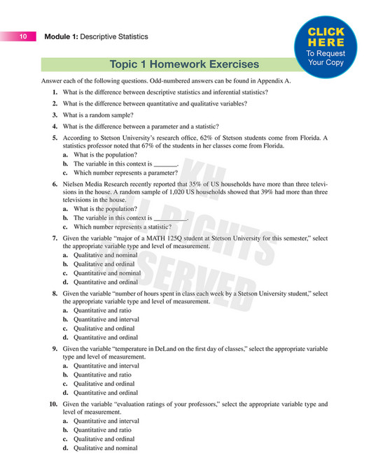 Kendall Hunt Publishing - Topics in Introductory Statistics Exclusive ...