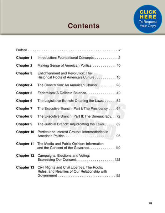 Kendall Hunt Publishing - American Federal Government: Roots, Rules ...