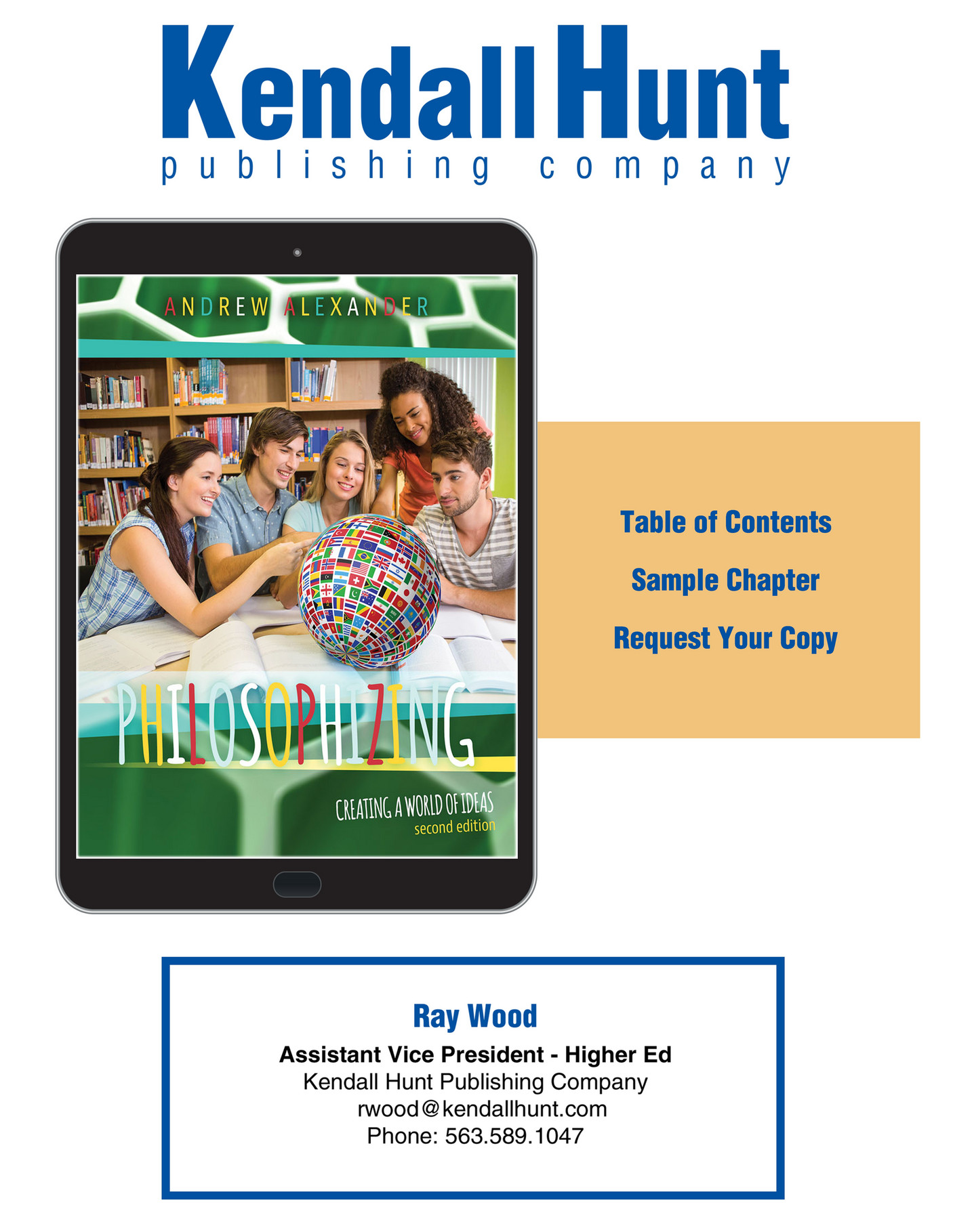 Kendall Hunt Publishing Philosophizing Creating a World of Ideas