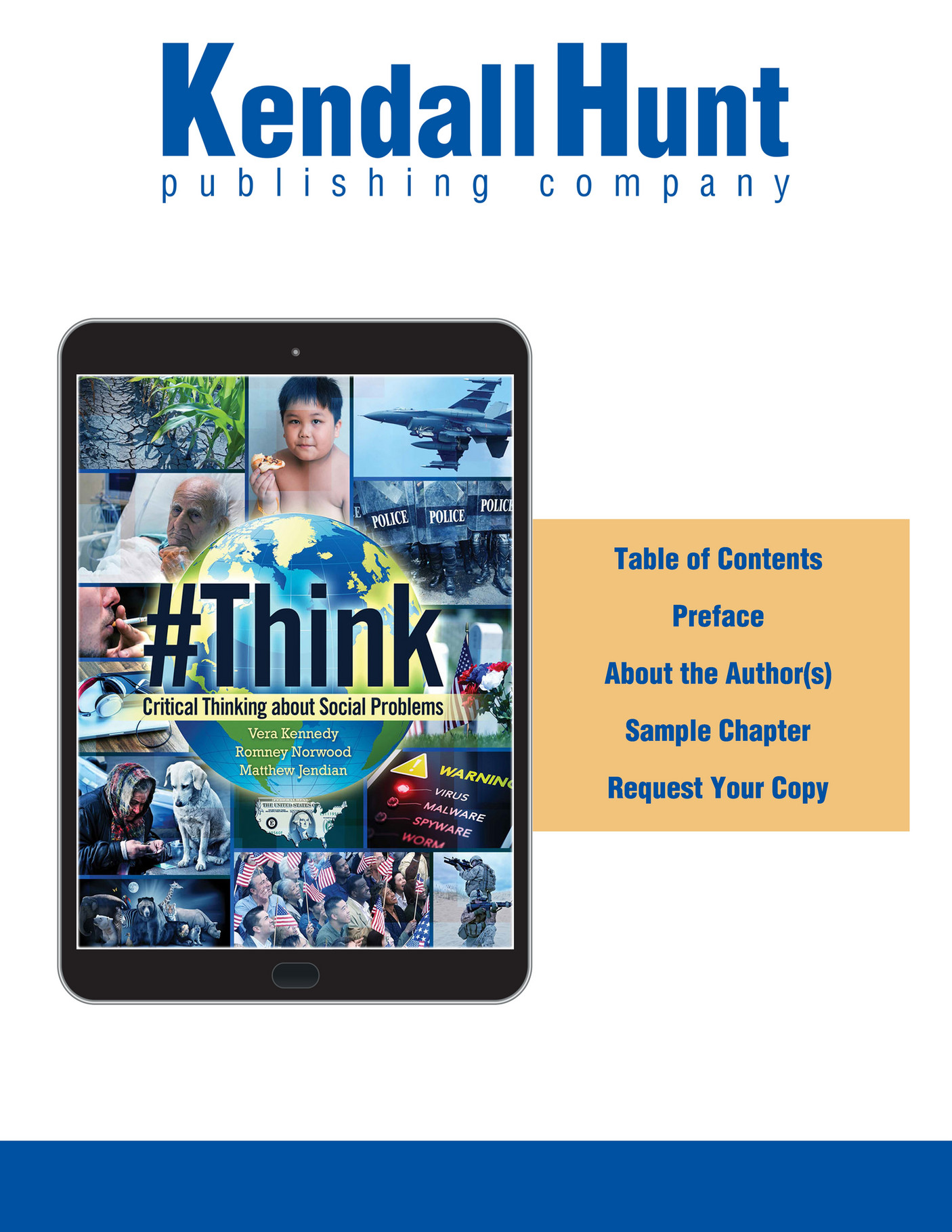 Kendall Hunt Publishing Think Critical Thinking about Social