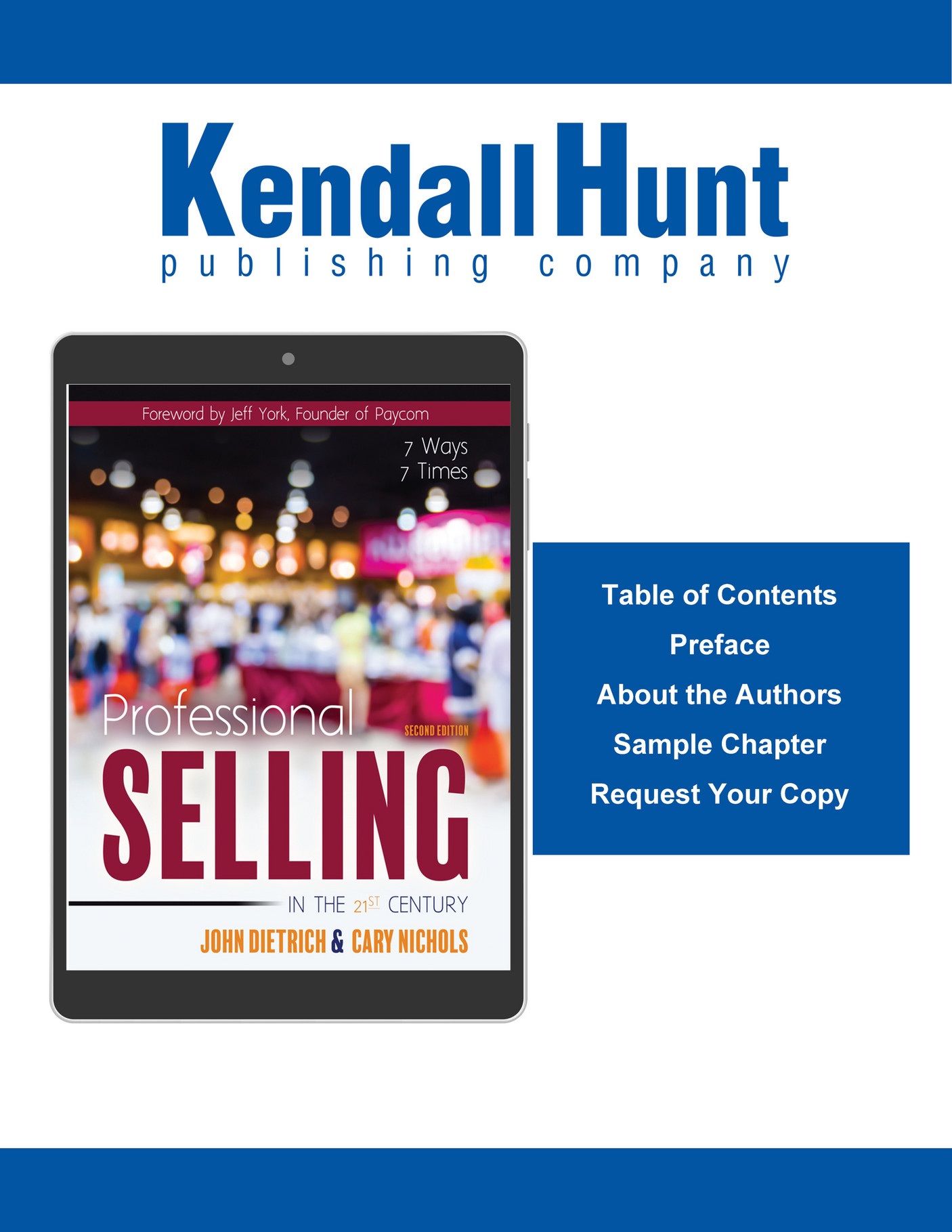 Kendall Hunt Publishing Professional Selling in the 21st Century 7