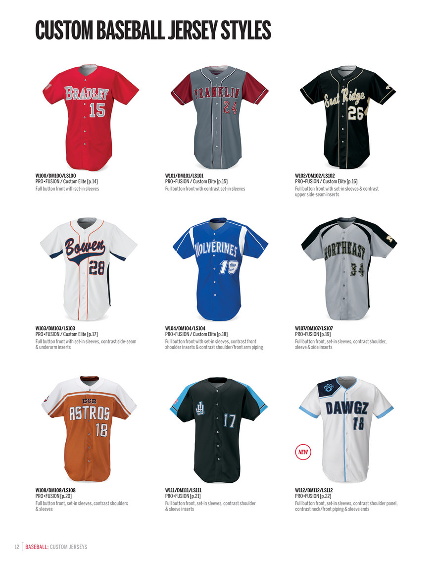 wilson custom baseball jerseys