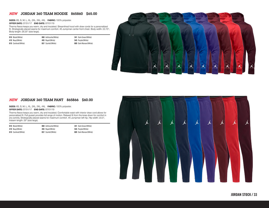 jordan team 360 fleece pants