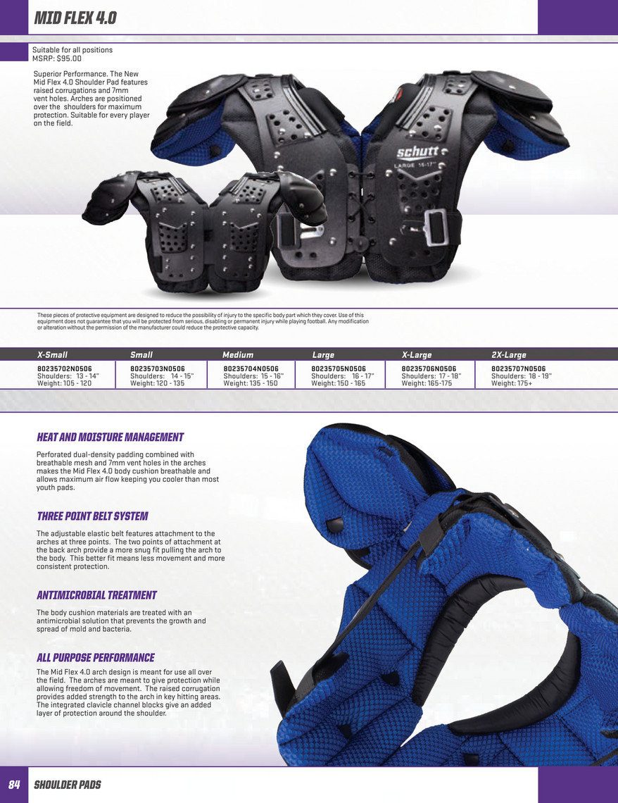 superior sporting goods on Johnny Mac S Sporting Goods Schutt Football 2017 Page 84 85 Created With Publitas Com