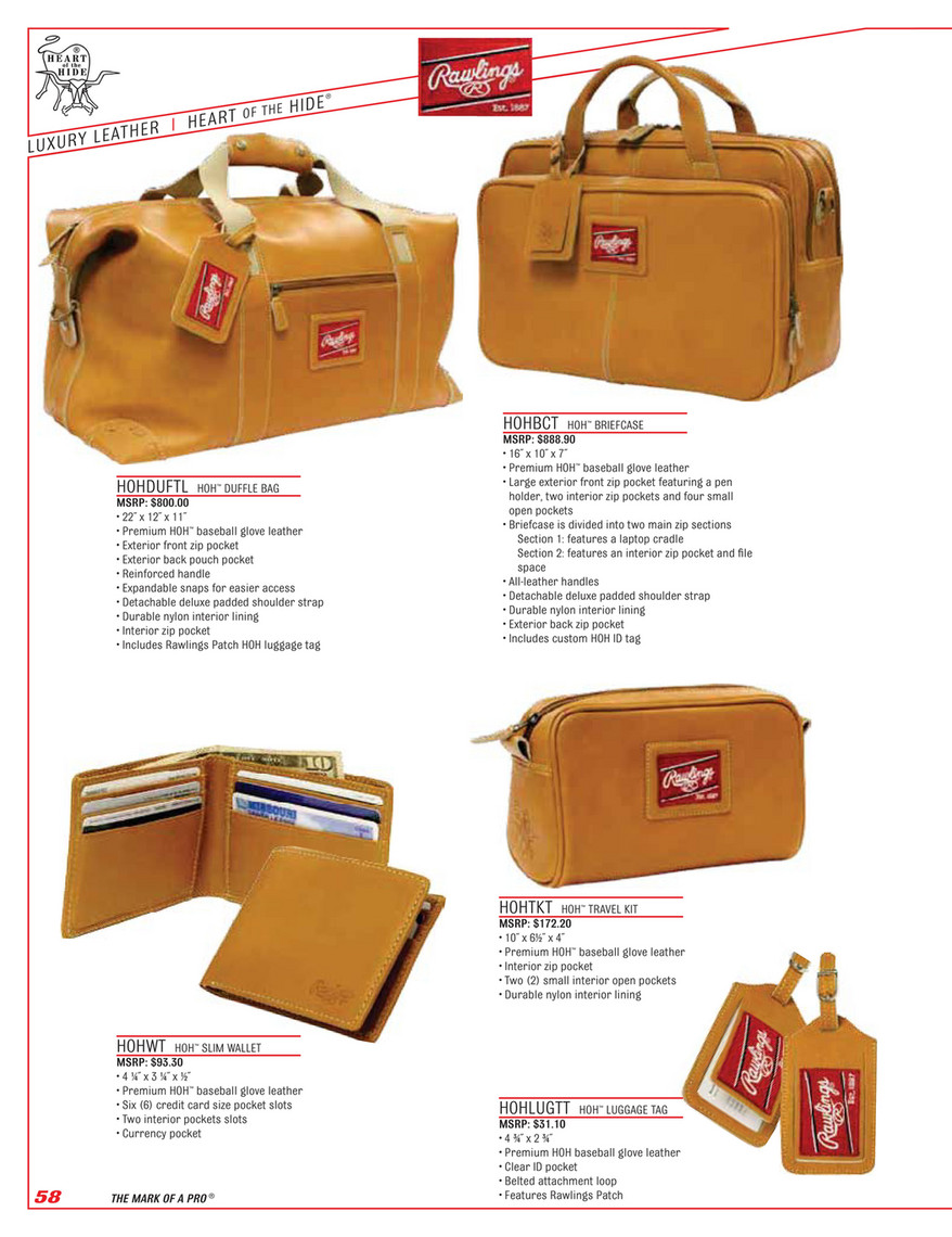 rawlings heart of the hide briefcase