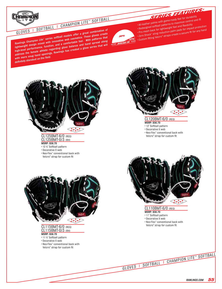 Customizable baseball gloves - Visualize Greatness